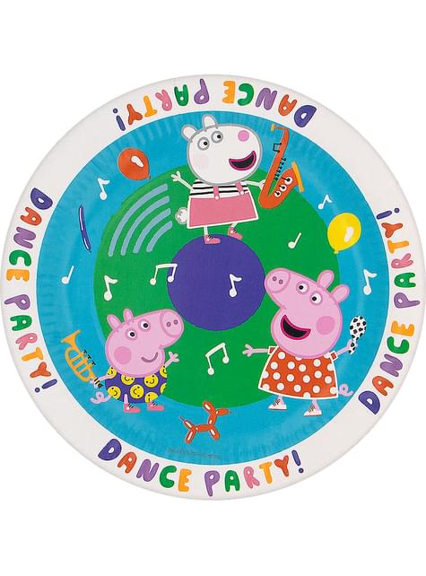 Kit decoración de cumpleaños Peppa pig para 8 personas