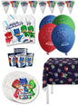 Kit decoración de cumpleaños Pj Mask Premium para 8 personas - Funiglobal Kits | Funidelia