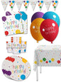 Kit decoración de cumpleaños Premium para 8 personas - Happy Birthday - Funiglobal Kits | Funidelia
