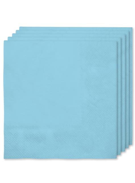 Kit decoración de fiesta color azul claro para 8 personas - Colores lisos - Funiglobal Kits | Funidelia
