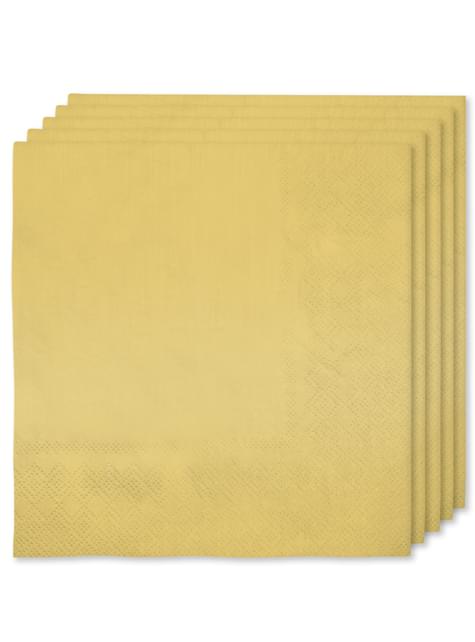 Kit decoración de fiesta color dorado para 8 personas - Colores lisos - Funiglobal Kits | Funidelia