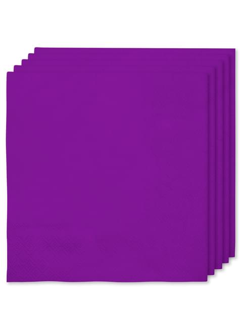 Kit decoración de fiesta color morado para 8 personas - Colores lisos - Funiglobal Kits | Funidelia