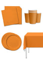 Kit decoración de fiesta color naranja para 8 personas - Colores lisos - Funiglobal Kits | Funidelia