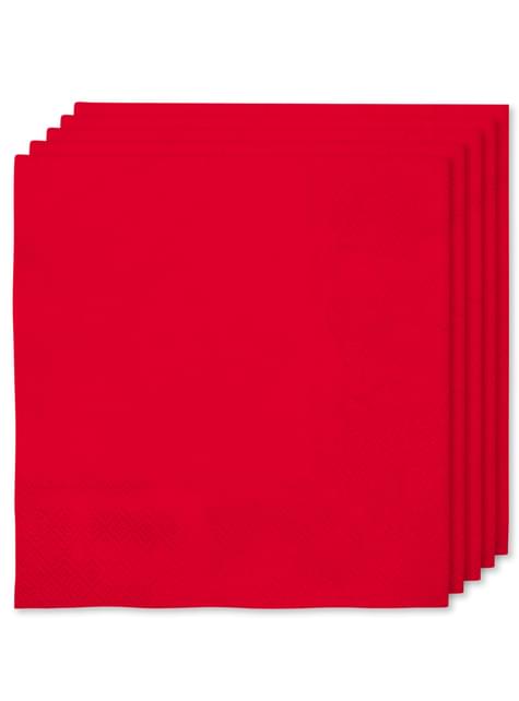Kit decoración de fiesta color rojo para 8 personas - Colores lisos - Funiglobal Kits | Funidelia