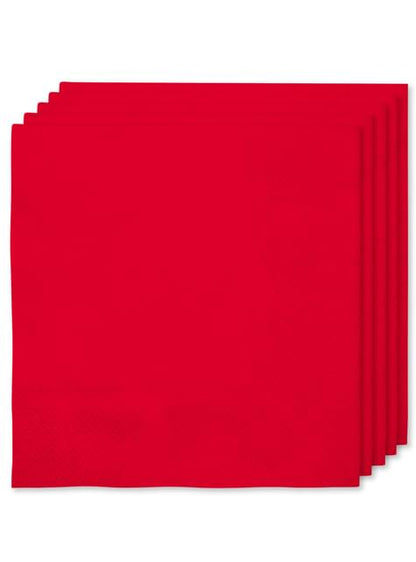 Kit decoración de fiesta color rojo para 8 personas - Colores lisos - Funiglobal Kits | Funidelia