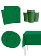 Kit decoración de fiesta color verde para 8 personas - Colores lisos - Funiglobal Kits | Funidelia