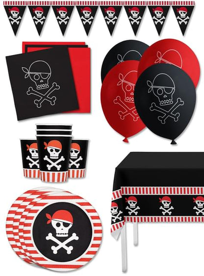 Kit decoración de fiesta de piratas Premium para 8 personas - Pirates Party - Funiglobal Kits | Funidelia