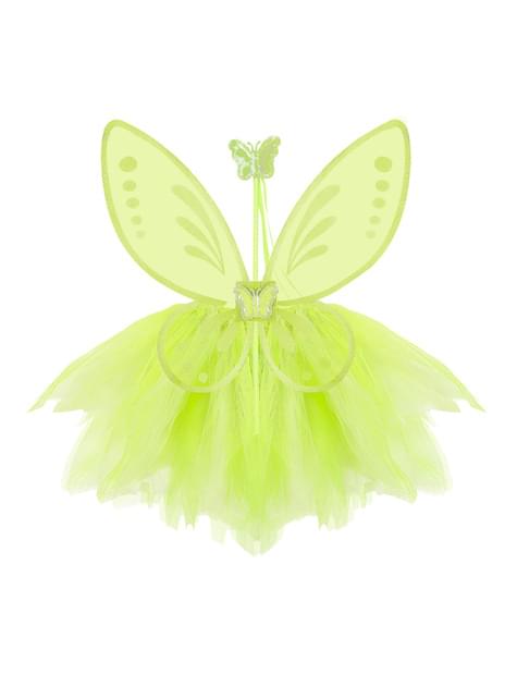 Kit disfraz de hada verde para niña - Widmann | Funidelia