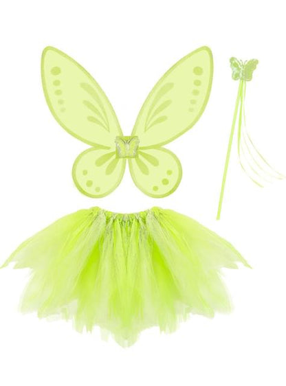 Kit disfraz de hada verde para niña - Widmann | Funidelia