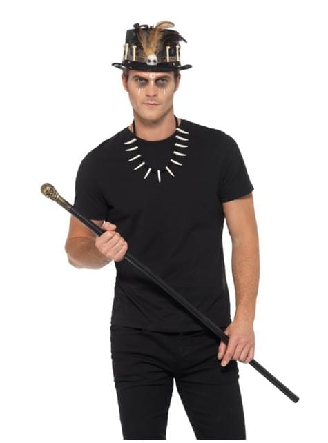 Kit disfraz de maestro vudú para adulto