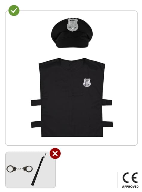 Kit disfraz de policía para niño - Funiglobal | Funidelia