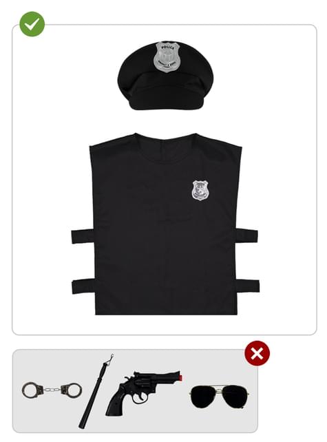 Kit disfraz de policía - Funiglobal | Funidelia