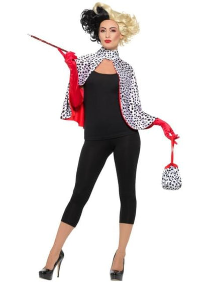 Kit disfraz de villana Cruella para mujer - Smiffys | Funidelia