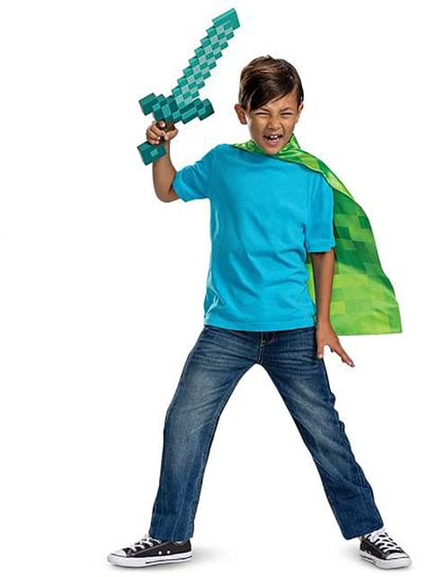 Kit espada y capa Creeper - Minecraft - Disguise | Funidelia