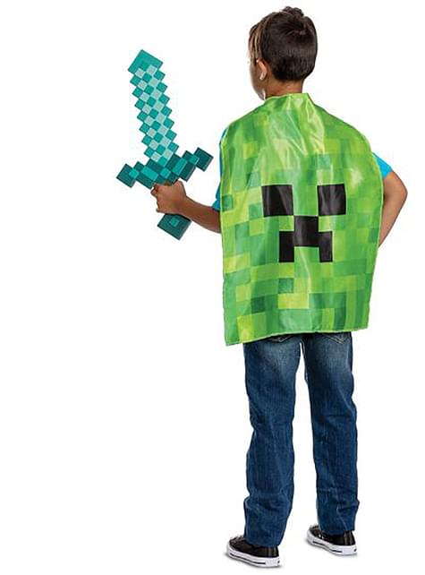 Kit espada y capa Creeper - Minecraft - Disguise | Funidelia