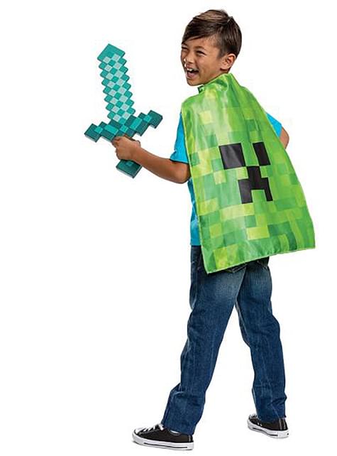 Kit espada y capa Creeper - Minecraft - Disguise | Funidelia