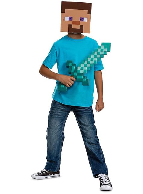 Kit espada y máscara Steve - Minecraft - Disguise | Funidelia