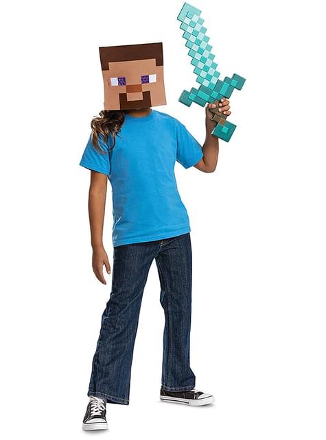Kit espada y máscara Steve - Minecraft - Disguise | Funidelia