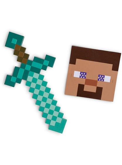 Kit espada y máscara Steve - Minecraft - Disguise | Funidelia