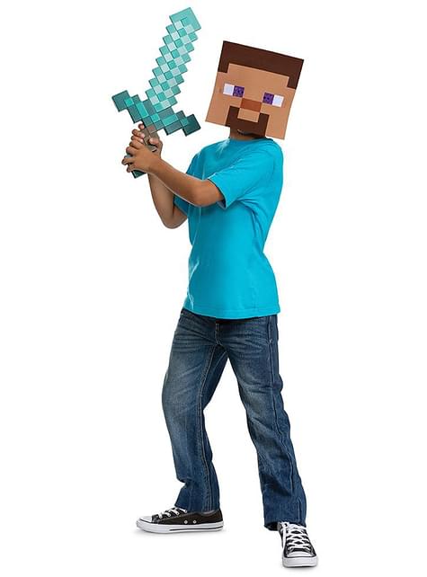 Kit espada y máscara Steve - Minecraft - Disguise | Funidelia