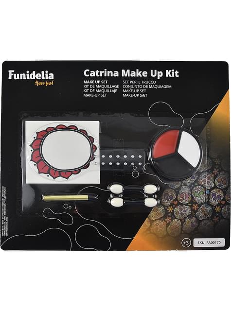 Kit maquillaje Catrina al aceite - Funiglobal | Funidelia