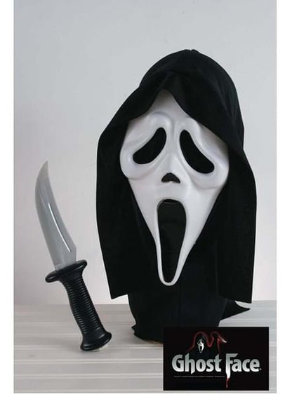 Kit máscara y cuchillo de Scream adulto