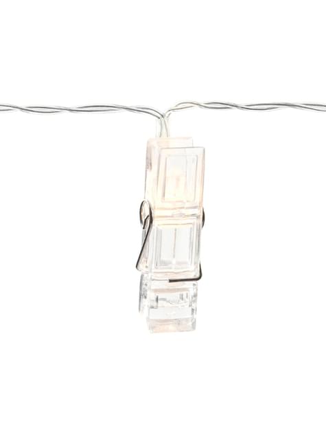 Luces LED con pinzas de 1,4 m