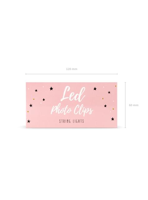 Luces LED con pinzas de 1,4 m