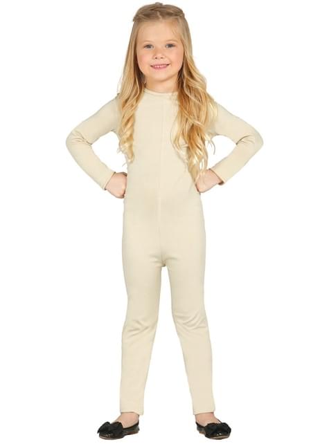 Maillot beige para niña