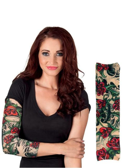 Manga con tatuajes de rosas para adulto