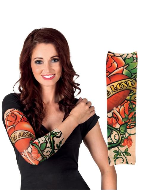 Manga con tatuajes “True Love“ para adulto
