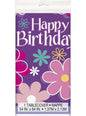 Mantel de “Happy Birthday“ flores - Unique | Funidelia
