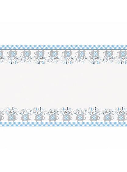 Mantel elefante azul baby Shower - Blue Floral Elephant - Unique | Funidelia