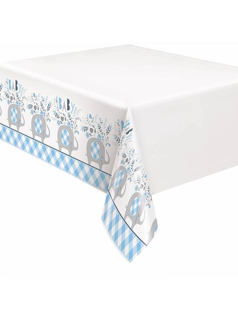 Mantel elefante azul baby Shower - Blue Floral Elephant - Unique | Funidelia