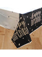 Mantel “Happy Birthday“ negro - Black & Silver Glitz - Unique | Funidelia