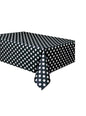Mantel negro con topos blancos - Unique | Funidelia