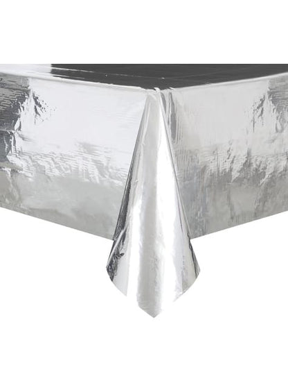 Mantel rectangular plateado - Línea Colores Básicos