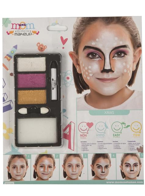 Maquillaje de navidad perlado infantil