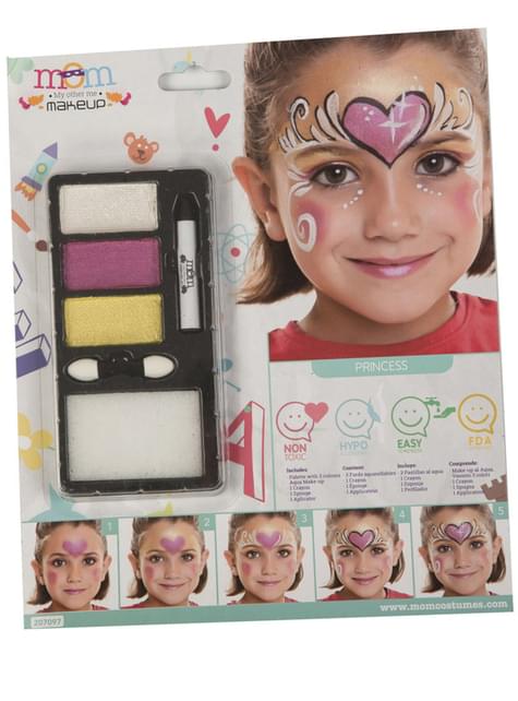 Maquillaje de princesa perlado infantil
