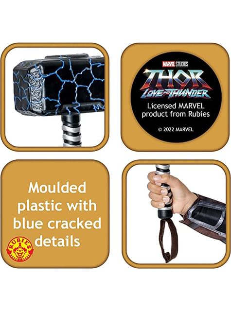 Martillo de Mighty Thor Mjolnir para niño - Love and Thunder