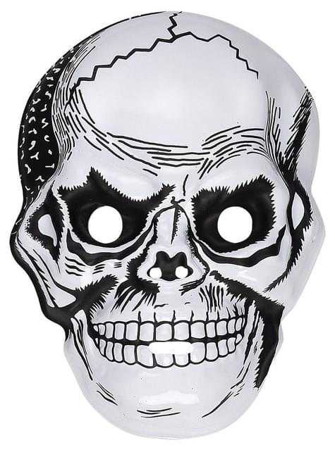Máscara calavera de plástico para hombre