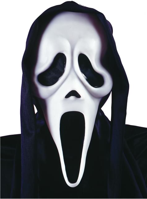Máscara de fantasma Scream con capucha