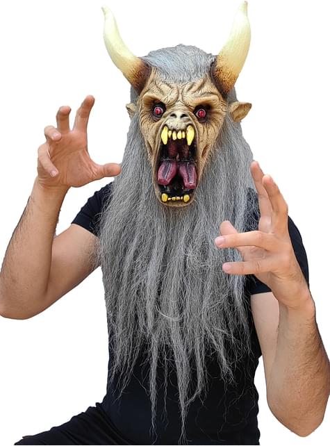 Máscara de Krampus blanco - Ghoulish | Funidelia