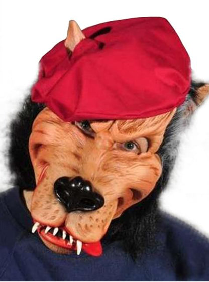 Máscara de lobo malo para adulto