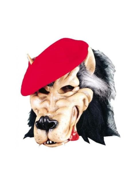 Máscara de lobo malo para adulto