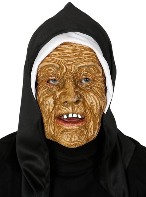 Máscara de monja terrorífica para adulto