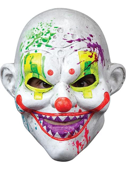 Máscara de payaso terrorífico efecto neón - Ghoulish | Funidelia