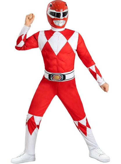 Máscara Power Ranger Rojo para niños - Funiglobal | Funidelia