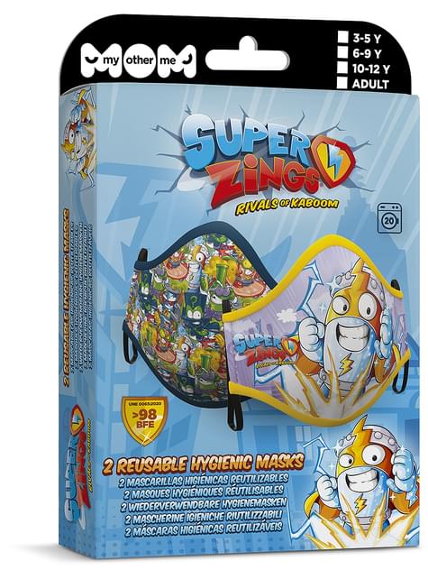 Mascarilla de Super Zings infantil (2 unidades) - My Other Me | Funidelia