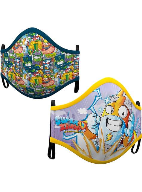 Mascarilla de Super Zings infantil (2 unidades) - My Other Me | Funidelia